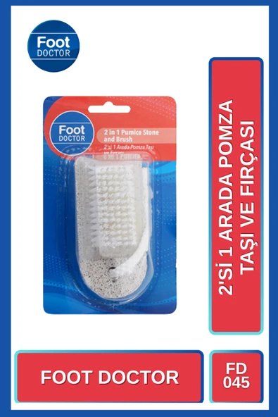 Foot Doctor Pomza Taşı ve Fırçası 2&1 045 ürün görseli 1