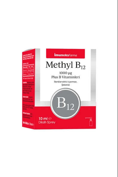 Imuneks Farma B12 Sprey 1,000 mcg 10 ml ürün görseli 1