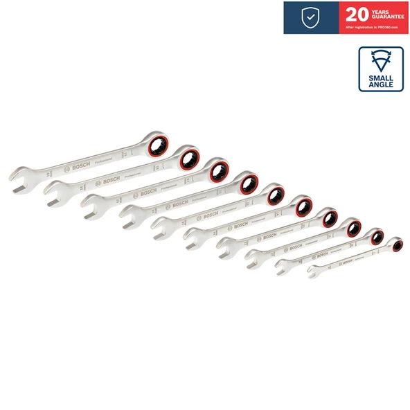 Bosch 1600A02AU0 10 Parça Cırcır Anahtar Seti - Resim 2