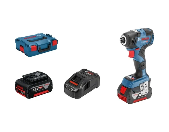 Bosch Gdr 18v-200 C 4ah Darbeli Somun Sıkma Şarjlı+ 2x Akü ürün görseli 1