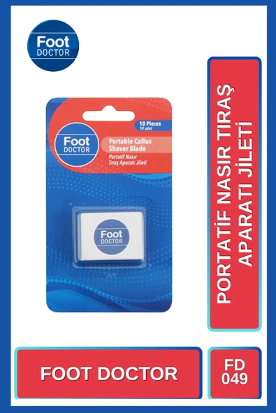 Foot Doctor Portatif Nasır Traş Aparatı Jileti 049 ürün görseli 1