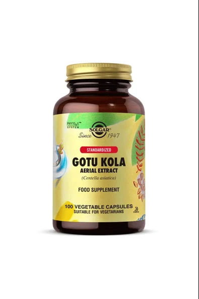 Solgar Gotu Kola Aerial Extract 100 Kapsül ürün görseli 1