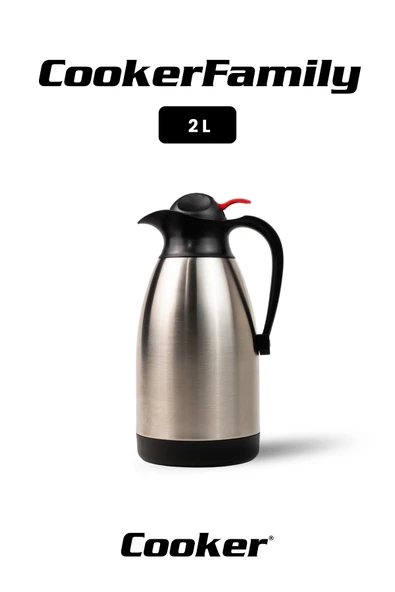 Cooker Classic 2 Litre Paslanmaz Çelik Termos CKR2006 ürün görseli 1