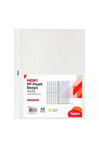 Noki (A5) Poşet Dosya 100 Lü 4835 ürün görseli 1