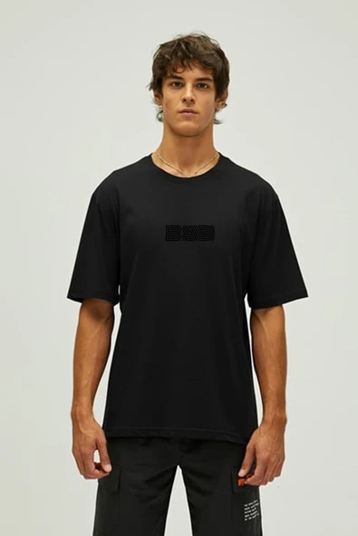BAD BEAR  ERKEK MAZE T-SHIRT SİYAH ürün görseli 1