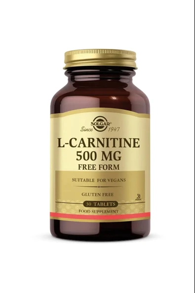 Solgar L-Carnitine 500 mg 30 Tablet ürün görseli 1
