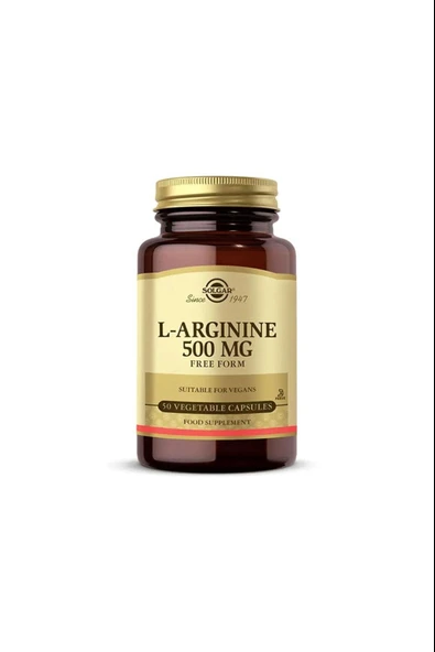 Solgar L-arginine 500 Mg 50 Kapsül ürün görseli 1