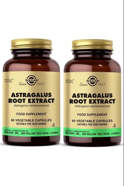 Solgar Astragalus Root Extract 60 Kapsül 2 Adet ürün görseli 1