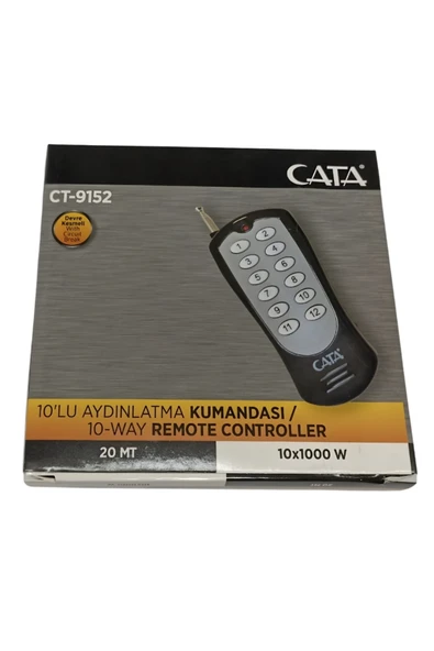 Cata 10LU AYDINLATMA KUMANDASI - CT-9152 ürün görseli 1