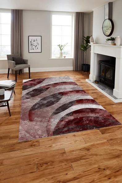Napoli Home Baskılı Modern Sade Desenli Yıkanabilir Kaymaz Taban Yolluk Mutfak Salon Halısı ürün görseli 1