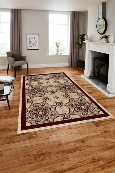 Napoli Home Baskılı Modern Vektörel Desen Yıkanabilir Kaymaz Taban Yolluk Mutfak Salon Halısı ürün görseli 1