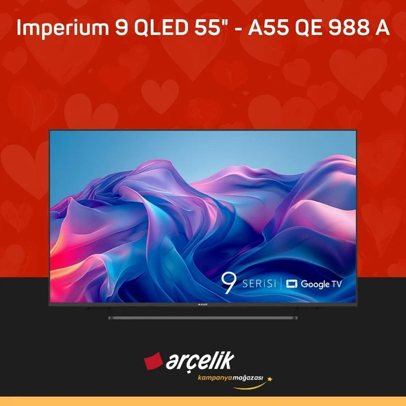 ARÇELİK Imperium 9 QLED 55" 4K UHD Google TV - A55 QE 988 A Smart TV ürün görseli 1