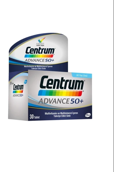 Centrum Advance 50+ Multivitamin 30 Tablet ürün görseli 1