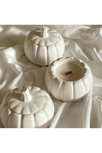 Balkabağı Soya Mum Balkabağı Kokulu - Resim 2