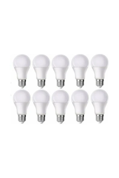 Noas Led Led - 9w - Beyaz - E27 - 10lu - Tasarruflu Led Ampul E27 Duy 6500k Yerli Üretim ürün görseli 1