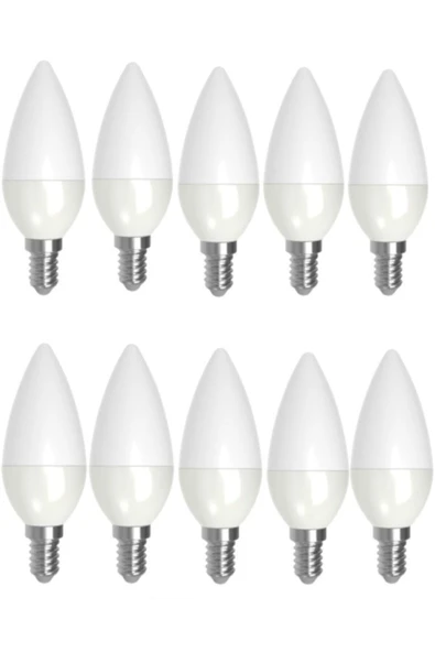 Cata 10 Adet 7w Günışığı Sarı Led Mum Avize Ampulü Buji Ampul E14 Ince Duylu Ct 4079 3200 Kelvin ürün görseli 1