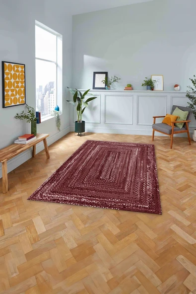 Napoli Home Dijital Baskılı Jüt Dörtgen Model Yıkanabilir Kaymaz Yolluk Mutfak Salon Halısı ürün görseli 1