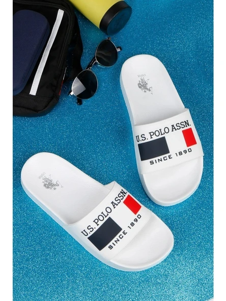 U.S. Polo Assn. Nico 5Fx Beyaz Erkek Terliği ürün görseli 1