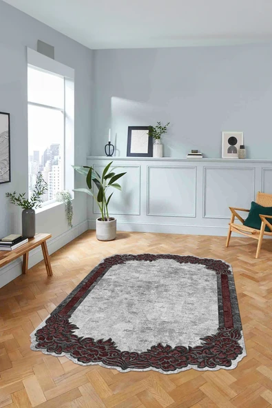 Napoli Home Dijital Lazer Kesim Akrilik Model Yıkanabilir Kaymaz Taban Yolluk Mutfak Salon Halısı ürün görseli 1
