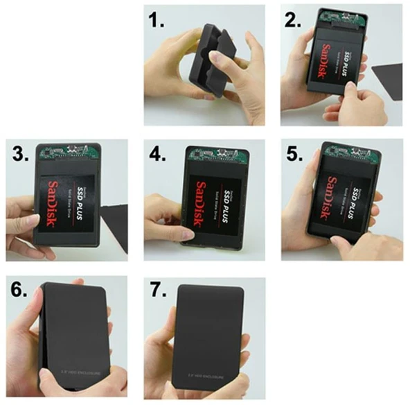 Zhltools Harddisk Kutusu 2.5İnç Hdd Usb - Resim 8