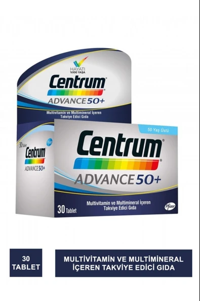 Centrum Advance 50+ Multivitamin 30 Tablet ürün görseli 1