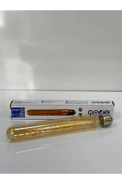 Noas LED Rustik Tüp Ampul T225 E27 6W 3000K Gün Işığı YL92-5030 ürün görseli 1
