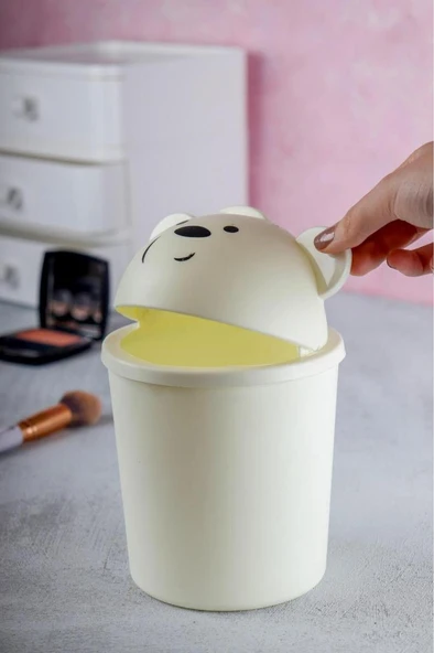 Bears Mini Masaüstü Çöp Kutusu 1 Lt - Resim 2