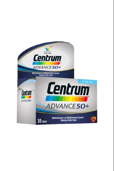 Centrum Advance 50+ Multivitamin 30 Tablet ürün görseli 1
