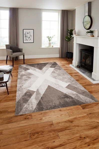 Napoli Home Baskılı Modern Çapra Çizgi Desen Yıkanabilir Kaymaz Taban Yolluk Mutfak Salon Halısı ürün görseli 1