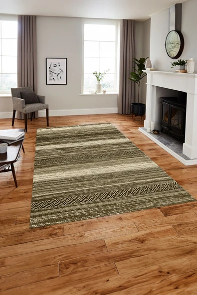 Napoli Home Baskılı Modern Kilim Görünümlü Yıkanabilir Kaymaz Taban Yolluk Mutfak Salon Halısı ürün görseli 1