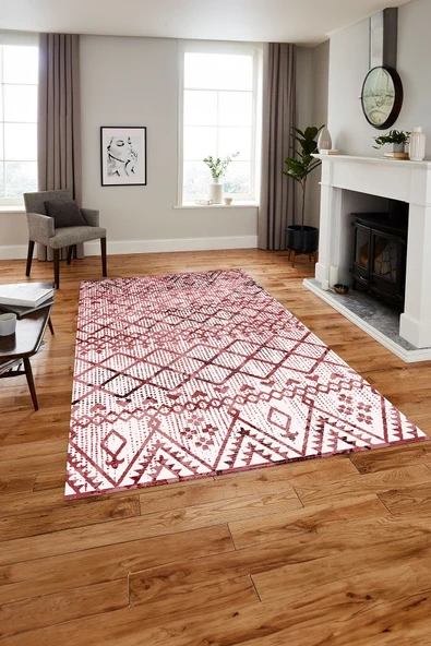 Napoli Home Baskılı Modern İskandinav Desenli Yıkanabilir Kaymaz Taban Yolluk Mutfak Salon Halısı ürün görseli 1