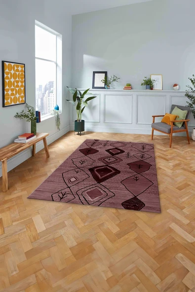 Napoli Home Dijital Baskılı Jüt Etnik Desen Yıkanabilir Kaymaz Yolluk Mutfak Salon Halısı ürün görseli 1