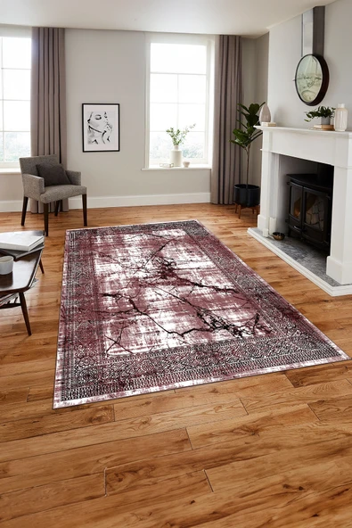 Napoli Home Baskılı Modern Mermer Zeminli Yıkanabilir Kaymaz Taban Yolluk Mutfak Salon Halısı ürün görseli 1