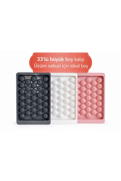 Salkım Üzüm Sabun Kalıbı 33 Buz kalıbı Büyük Boy ürün görseli 1