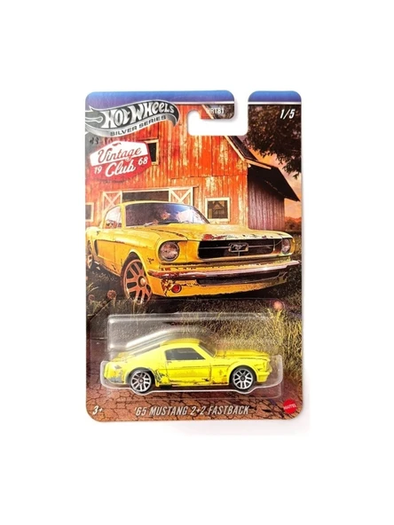 Hot Wheels Vintage Silver Series Arabalar - 65 Mustang 2+2 Fastback ürün görseli 1