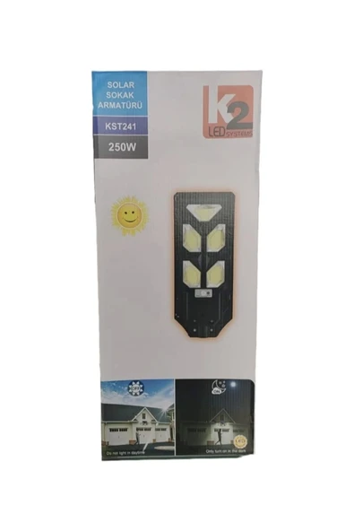 GLOBAL KENDAL ELEKTRİK KST241 Karagöl 250W Solar Sokak Armatürü ürün görseli 1