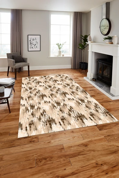 Napoli Home Dijital Baskılı Modern Sade Yıkanabilir Kaymaz Taban Yolluk Mutfak Salon Halısı ürün görseli 1
