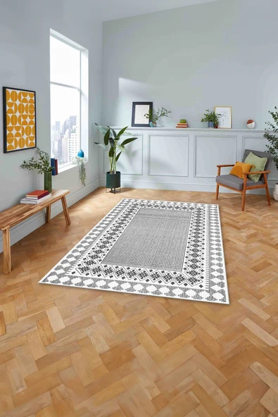 Napoli Home Dijital Baskılı Jüt Kilim Motifli Yıkanabilir Kaymaz Yolluk Mutfak Salon Halısı ürün görseli 1