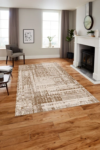 Napoli Home Baskılı Modern Klasik Görünümlü Yıkanabilir Kaymaz Taban Yolluk Mutfak Salon Halısı ürün görseli 1