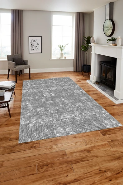 Napoli Home Baskılı Modern Kesik Vektörel Model Yıkanabilir Kaymaz Taban Yolluk Mutfak Salon Halısı ürün görseli 1