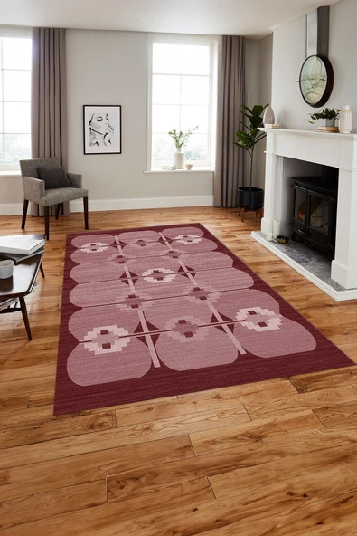 Napoli Home Baskılı Modern Sade Etnik Model Yıkanabilir Kaymaz Taban Yolluk Mutfak Salon Halısı ürün görseli 1