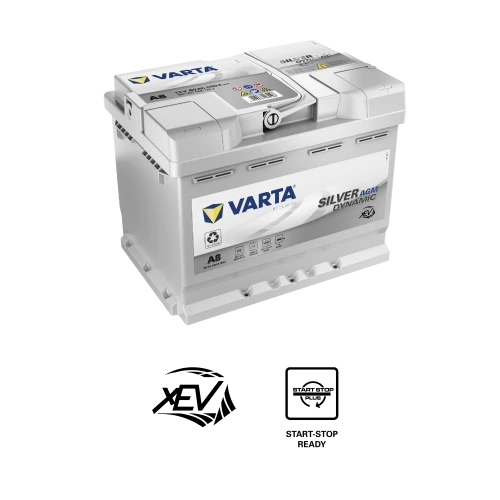 VARTA A8 AGM 60 AH AKÜ START-STOP ürün görseli 1