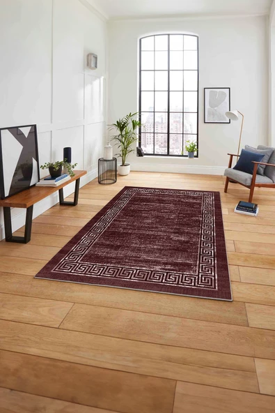 Napoli Home Çerçeveli Klasik Modern Yıkanabilir Kaymaz Taban Yolluk Mutfak Salon Halısı ürün görseli 1