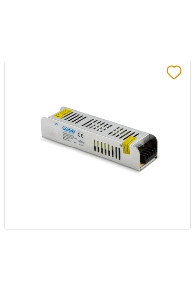 Noas 12 Volt 10 Amper Slim Şerit Led Trafosu Yl20-0120 ürün görseli 1