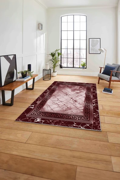 Napoli Home Baskılı Mermer Vektörel Model Kaymaz Taban Yıkanabilir Yolluk Mutfak Salon Halısı ürün görseli 1
