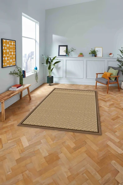 Napoli Home Dijital Baskılı Jüt Hasır Model Yıkanabilir Kaymaz Yolluk Mutfak Salon Halısı ürün görseli 1
