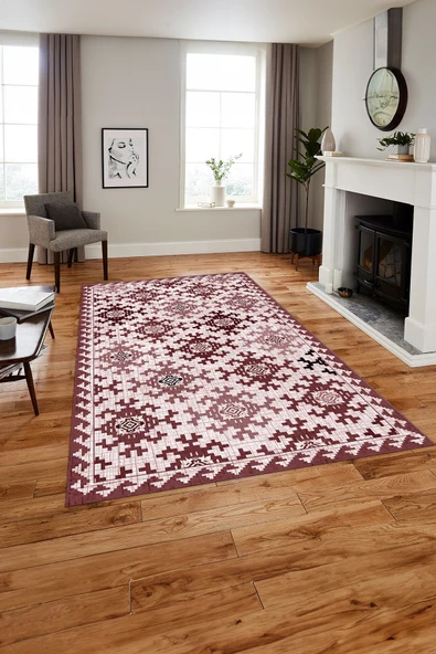 Napoli Home Baskılı Modern Etnik Klasik Desen Yıkanabilir Kaymaz Taban Yolluk Mutfak Salon Halısı ürün görseli 1