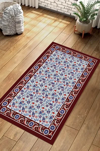 Napoli Home Dijital Baskılı Kaymaz Taban Yıkanabilir Hediyelik Çeyizlik Namazlık Seccade ürün görseli 1