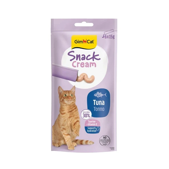 Gimcat Snack Cream Ton Balıklı Kedi Ödülü 6x15gr ürün görseli 1