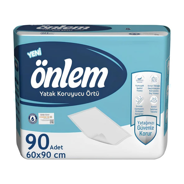 Önlem Yatak Koruyucu Örtü 60x90 Cm 90 Adet ürün görseli 1